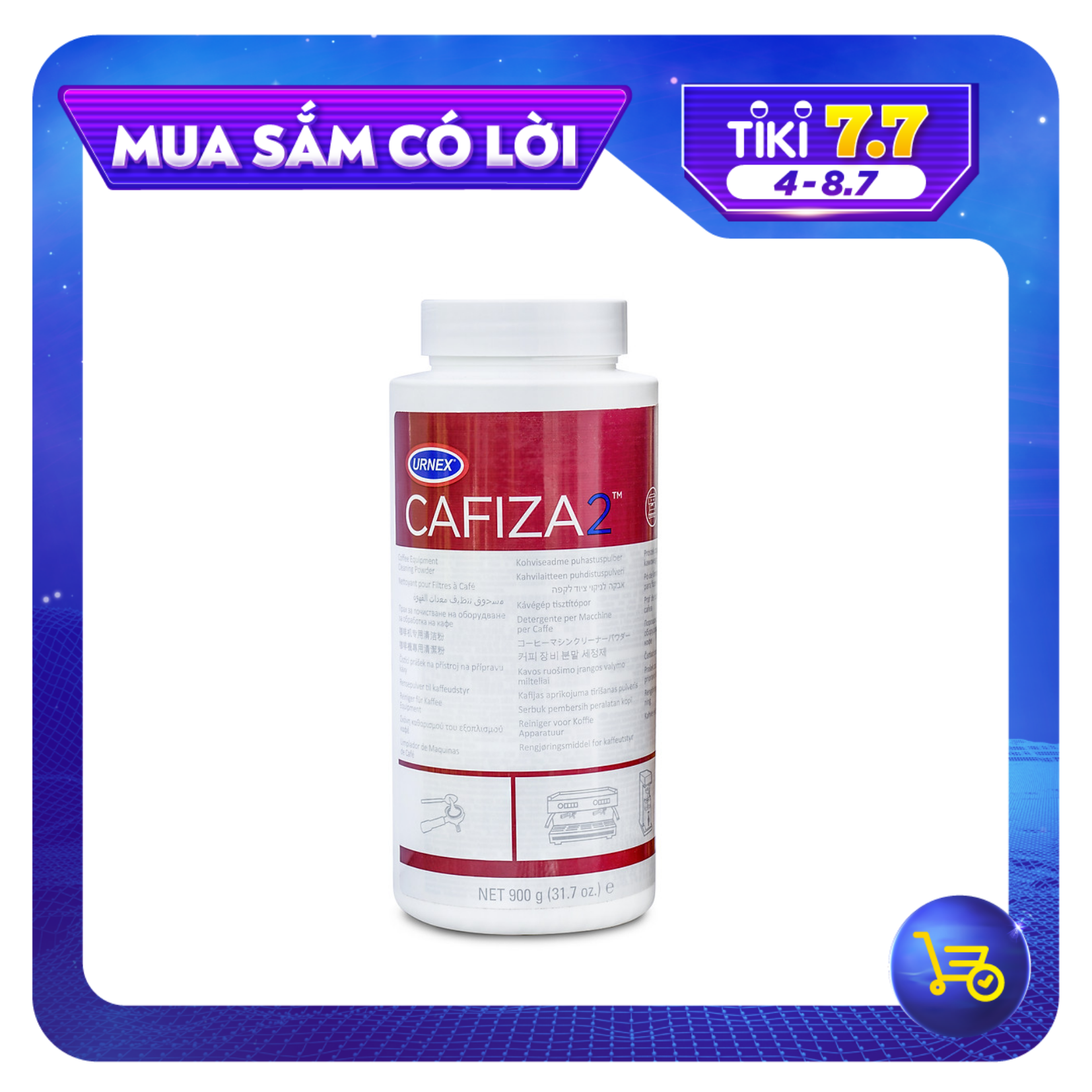 Bột Vệ Sinh Máy Pha Cà Phê Chính Hãng Urnex (CAFIZA 2) - USA