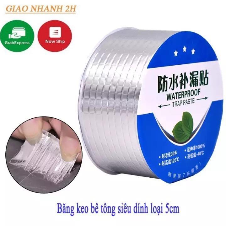 Băng keo siêu dính chống thấm và chịu nhiệt theo công nghệ nhật bản 5cmx5m