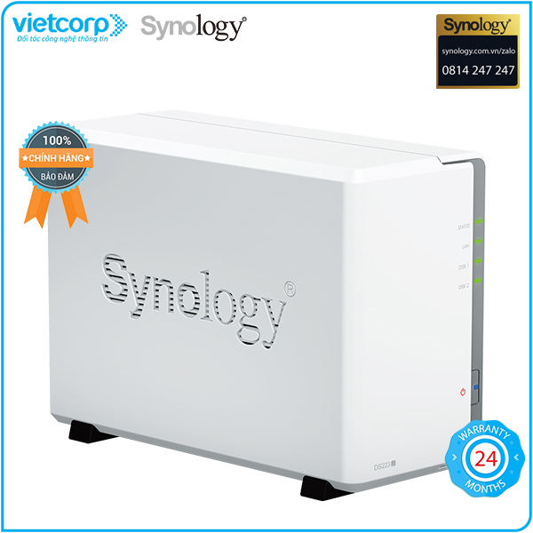 Thiết bị lưu trữ NAS Synology DS223J (Trắng) - Hàng Chính Hãng