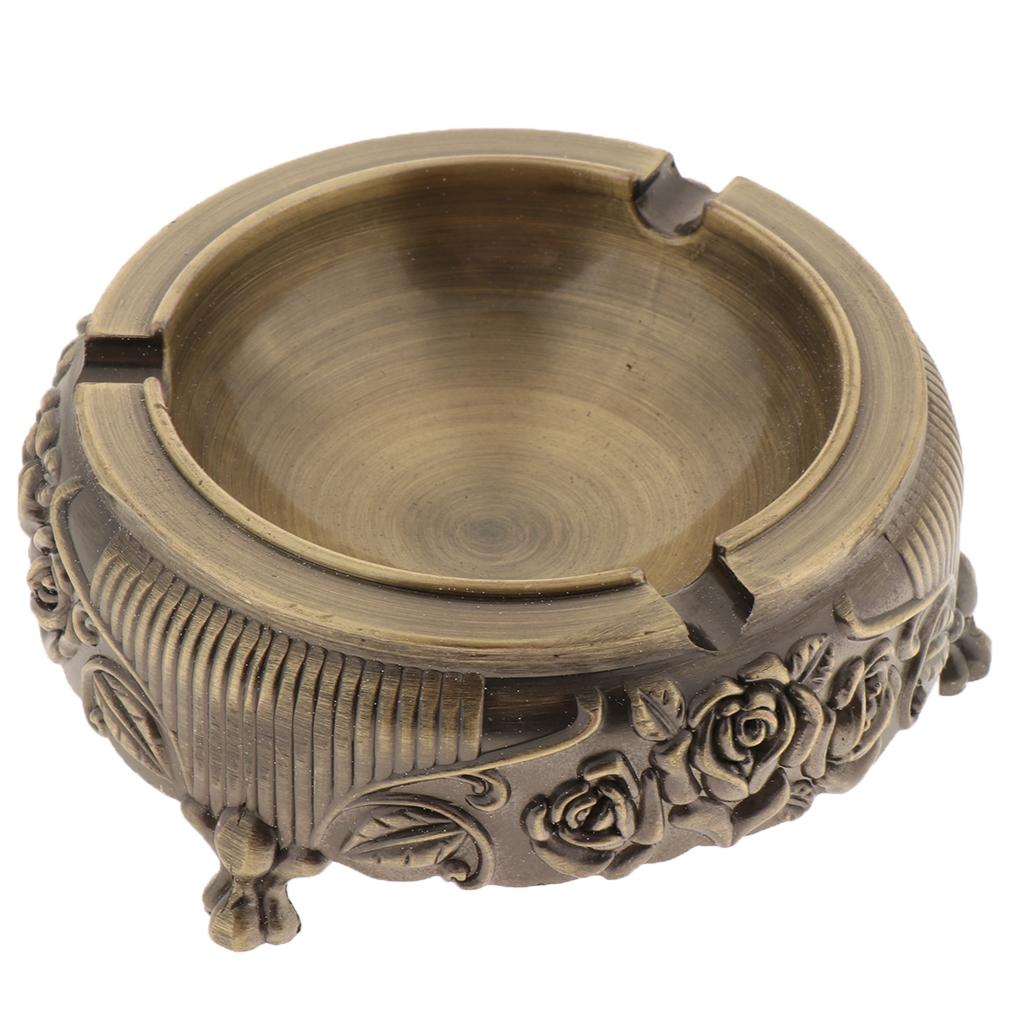 Retro Ashtray Multi Cigarettes Rest Outlet for Group of People Use-Bronze
