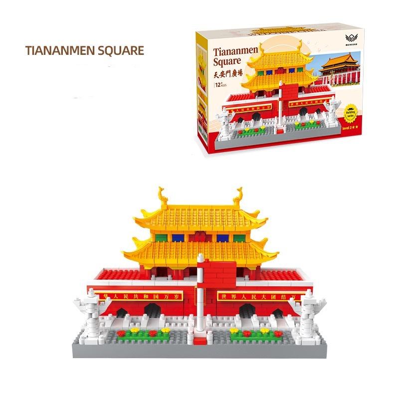 Bộ đồ chơi xếp hình lắp ráp kiến trúc city building Hoàng Hạc Lâu - Tháp Hạc Vàng cung điện lâu đài nanoblock giá rẻ