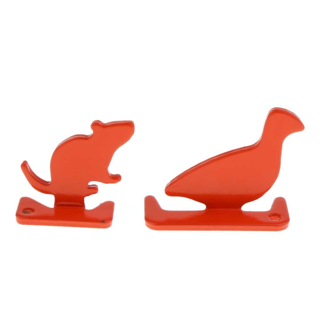 4pcs Metal Animal Silhouette  Set  Plinking Practice Target