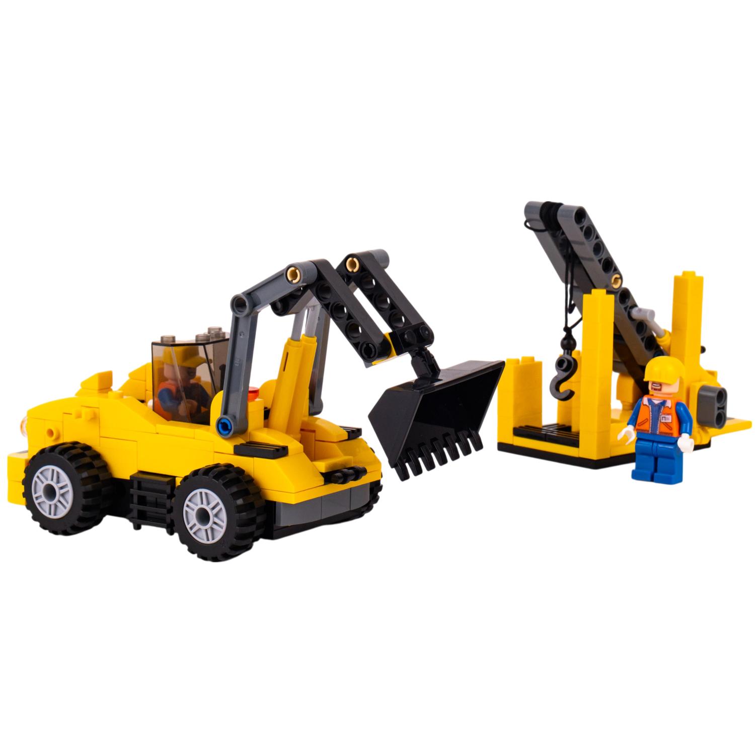 Đồ Chơi Lắp Ráp Máy Xúc Đào Thủy Lực 2 Trong 1 - Hydraulic Excavator - Toys&amp;Joys 8632 (268 Mảnh Ghép)