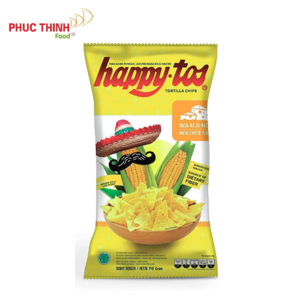 Snack Happy Tos Bắp Vị Phomai Nacho