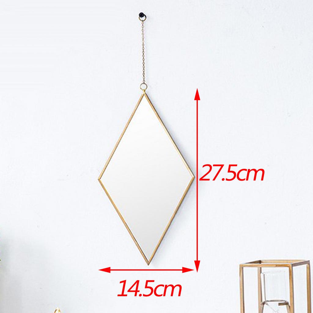 Bắc Âu Đồng Hồ Nam Sắt Vàng Dessing Gương Phòng Tắm Treo Gương Treo Tường 2 Chiếc Một