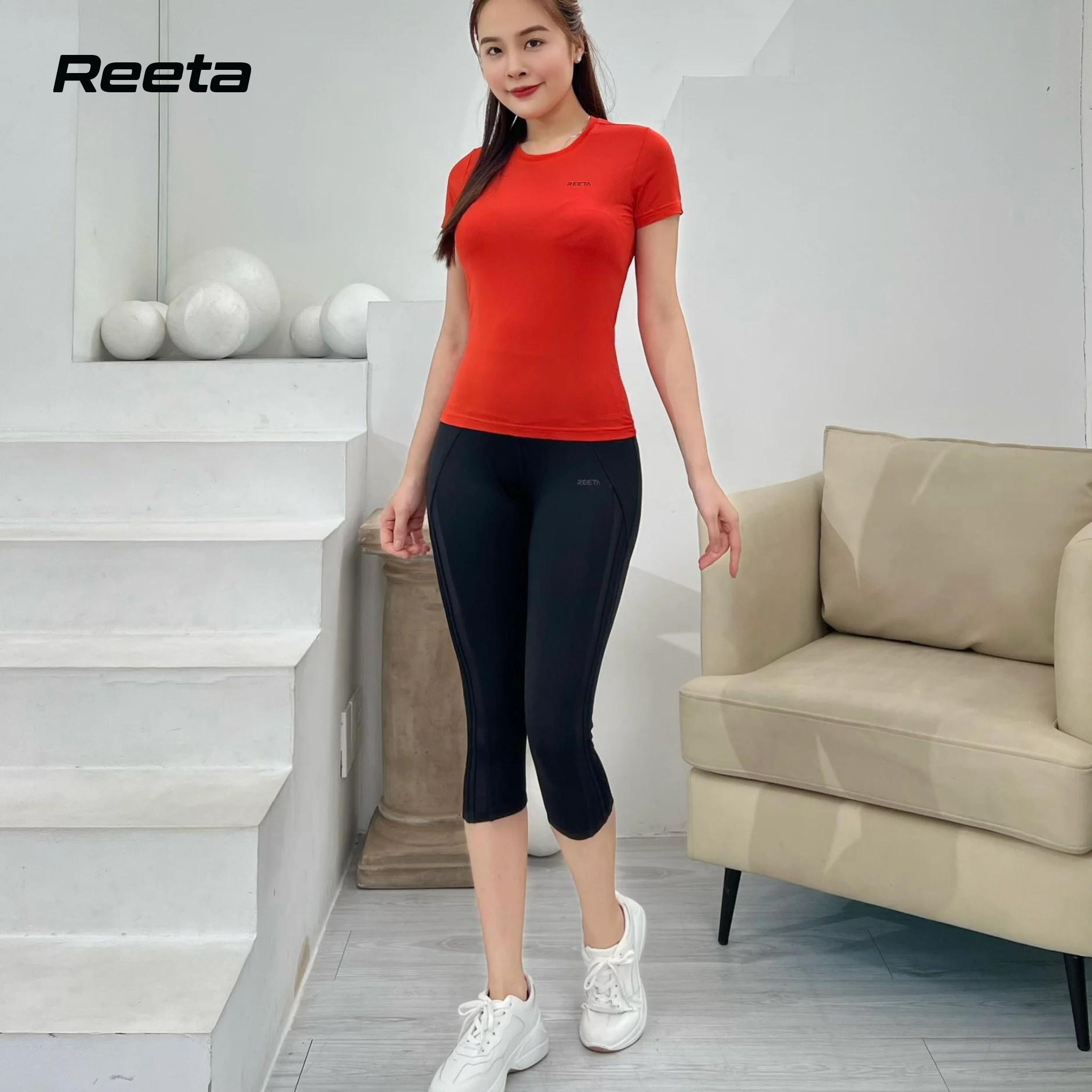 Quần lửng Legging Nữ REETA thoải mái tập gym, yoga, dạo phố, dáng đẹp và chân thon - A1777