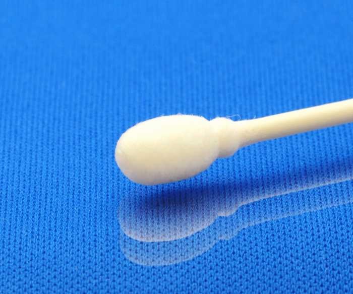 Hộp 110 chiếc tăm bông cao cấp Nhật Bản Sanyo Swab 100% Bông gòn tự nhiên kháng khuẩn an toàn cho bé