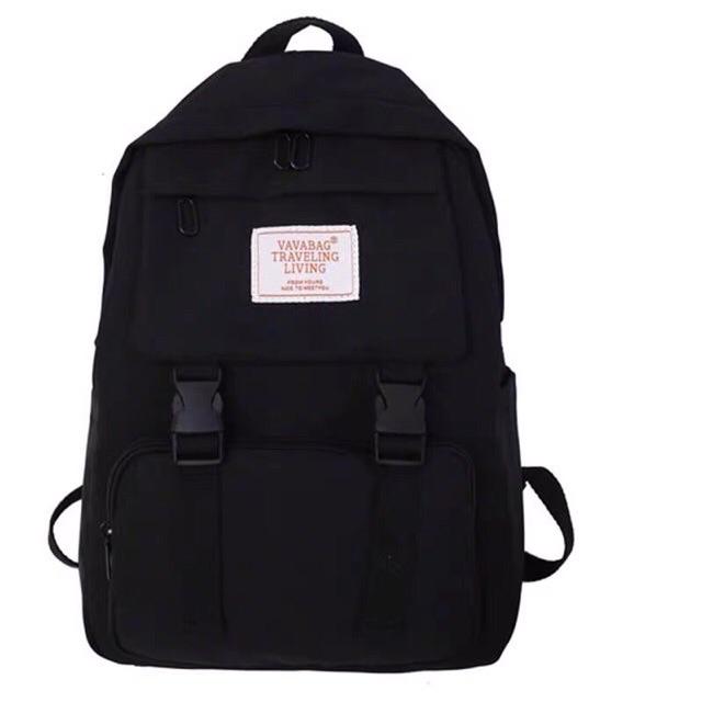 Balo thời trang, balo đi học, đựng laptop Balo Thời Trang 2 Khoá MHM balo nữ vải