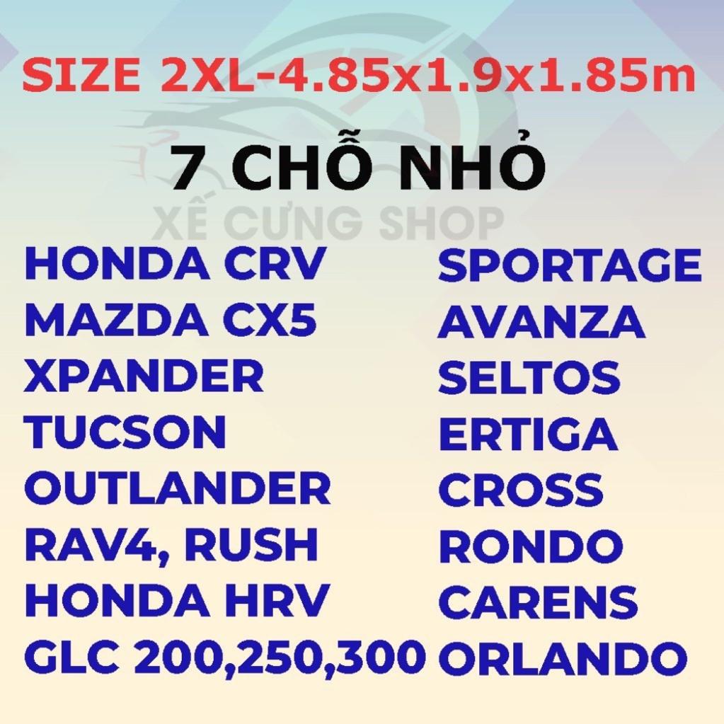 Bạt phủ xe ô tô MG HS, MG ZS,MG5 - Bạt phủ ô tô 3 lớp chống xước có khóa kéo cánh cửa