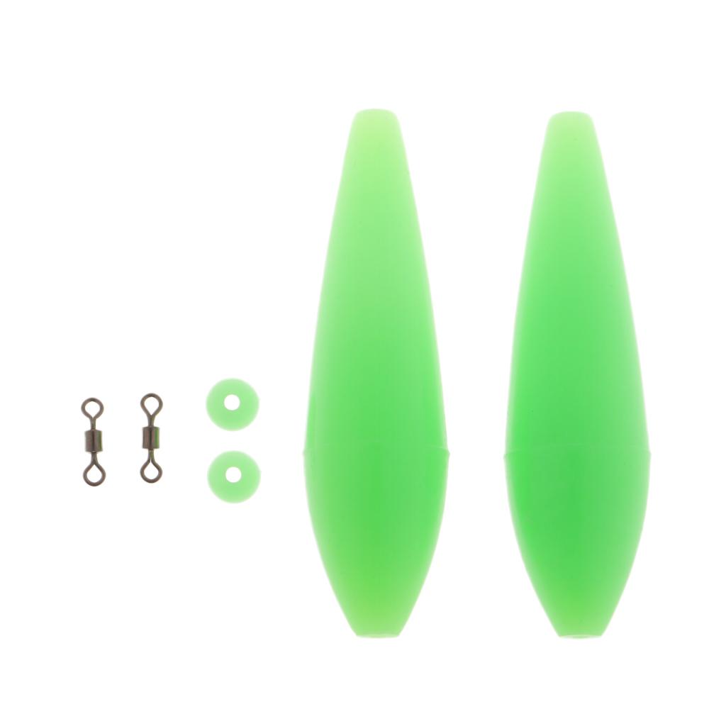 2pcs Bombarda Floats Carp Coarse Trout Bass Sea Lure Fishing Tackle 4.8g