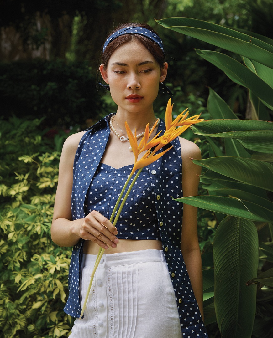 Áo Sơ Mi Halter Linen Hải Tinh TOP159 thời trang thiết kế Hity