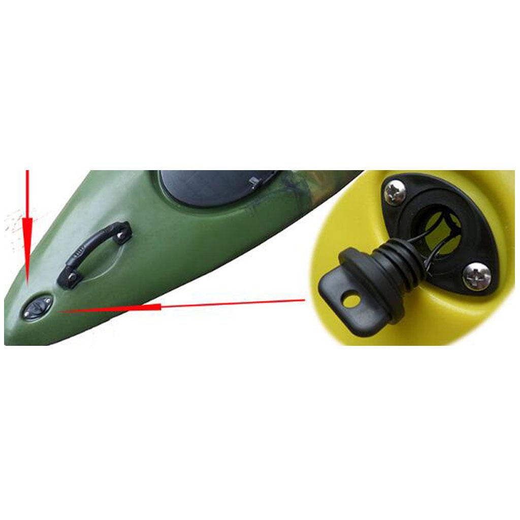 2xMarine Kayak Drain Plug Dinghy Yacht Holes Bung Scupper Plug Accessories