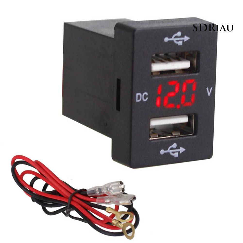 Tẩu Sạc Usb Kép Hiển Thị Điện Áp Cho Xe Hơi Toyota Corolla Ralink