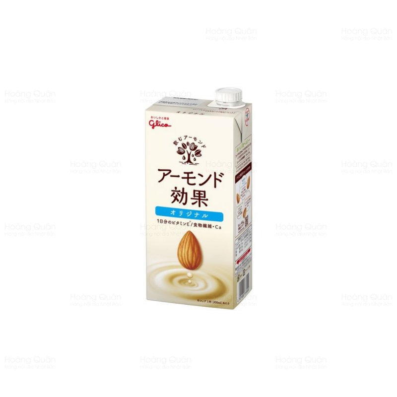 Sữa hạnh nhân Glico Almond 1000mL nội địa Nhật (loại không đường)