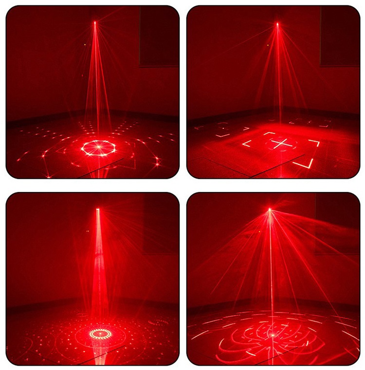 Đèn Laser 2 Tia Laze Cảm Biến Theo Nhạc - Đèn Chiếu Laser Mini, Đèn Disco Thích Hợp Chơi Karaoke, Bay Phòng, DJ...