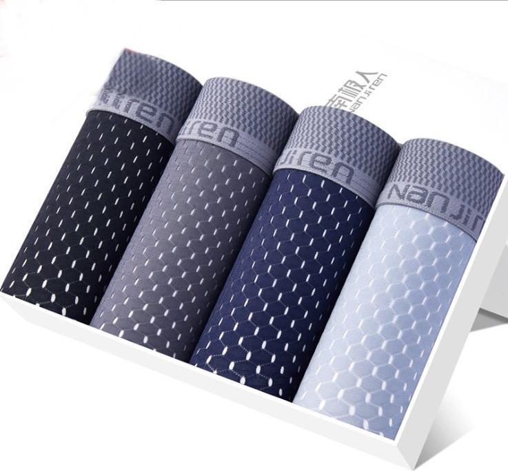 Hộp 4 quần lót nam Boxer Nanjiren hàng nhập câp cấp QL3