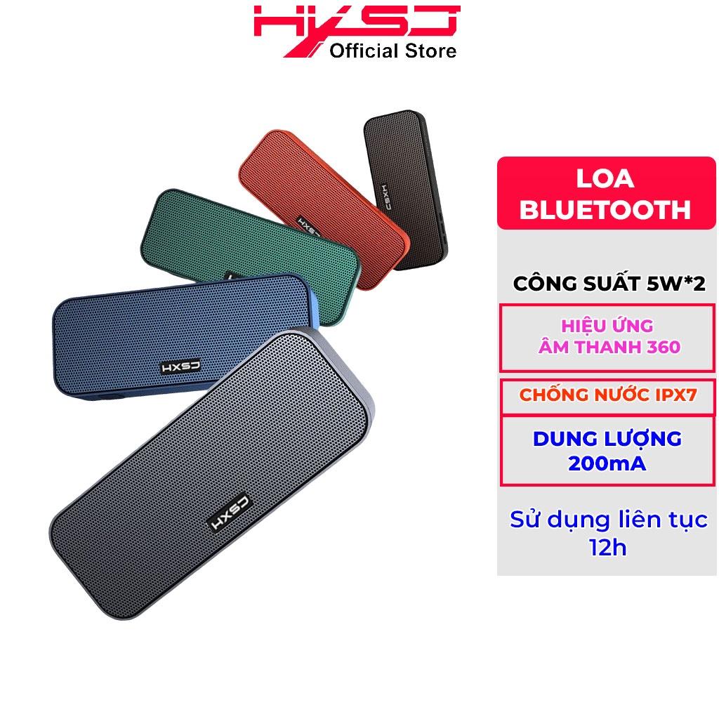 Loa bluetooth HXSJ V6 Bản Mở Rộng Hỗ Trợ Kết Nối Bluetooth 5.0, Thẻ Nhớ, USB, Công suất 2 loa 10W Nhiều Màu Sắc - Hàng Chính Hãng