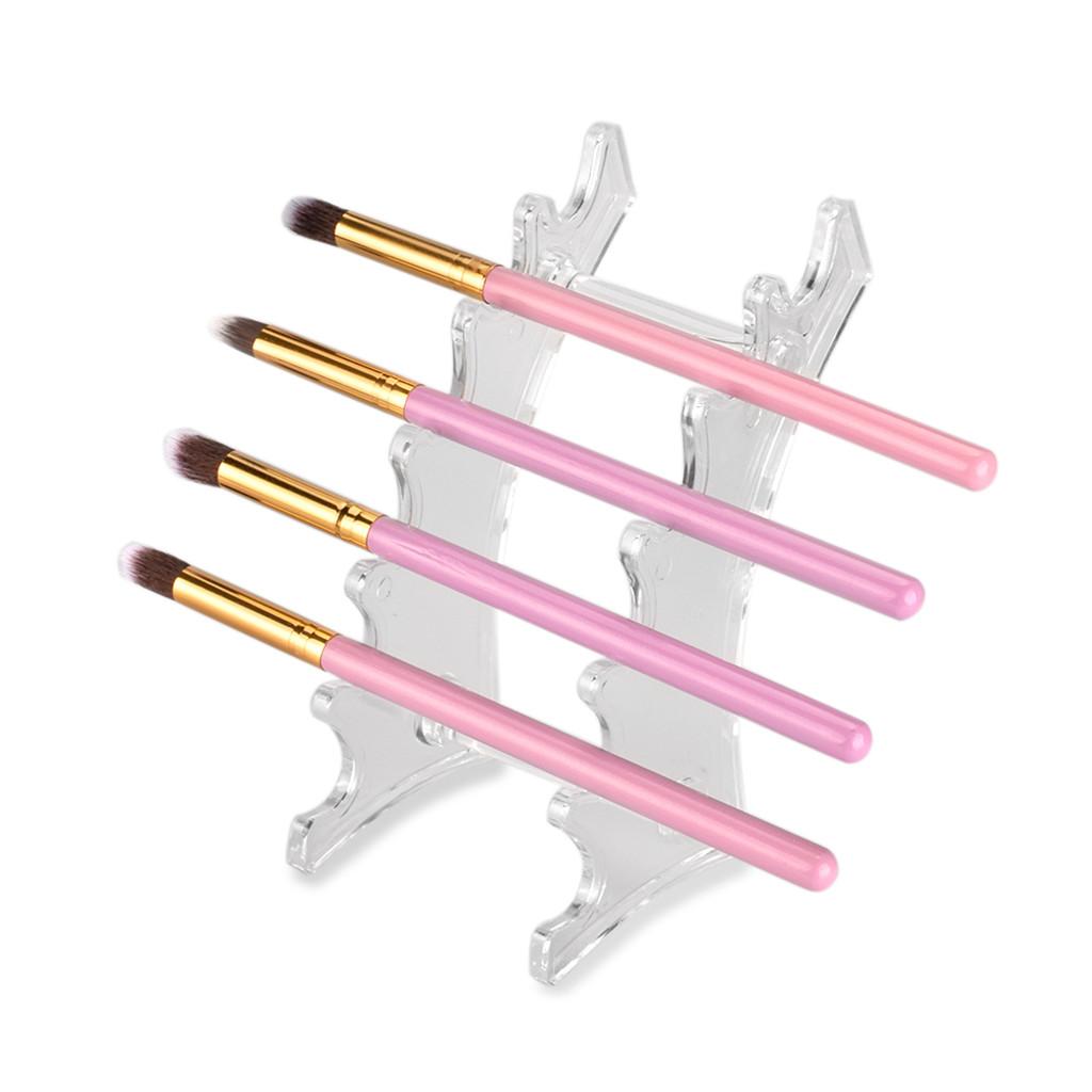 Acrylic Makeup Brush Holder Cosmetic Eyebrow Pencil Display Stand Rack Shelf