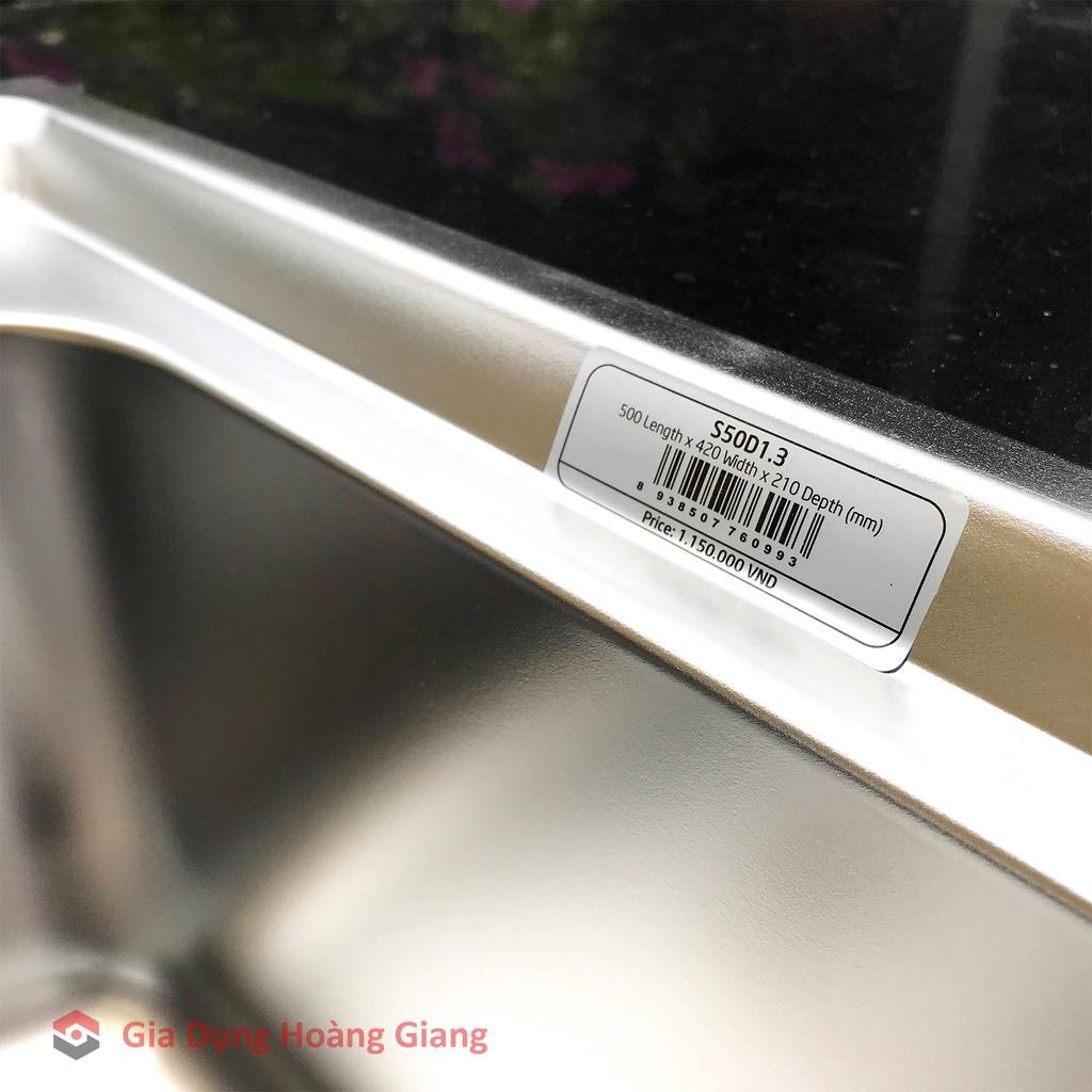 Chậu rửa bát 1 hố Sơn Hà S50 inox 304 chính hãng - Bảo hành 5 năm