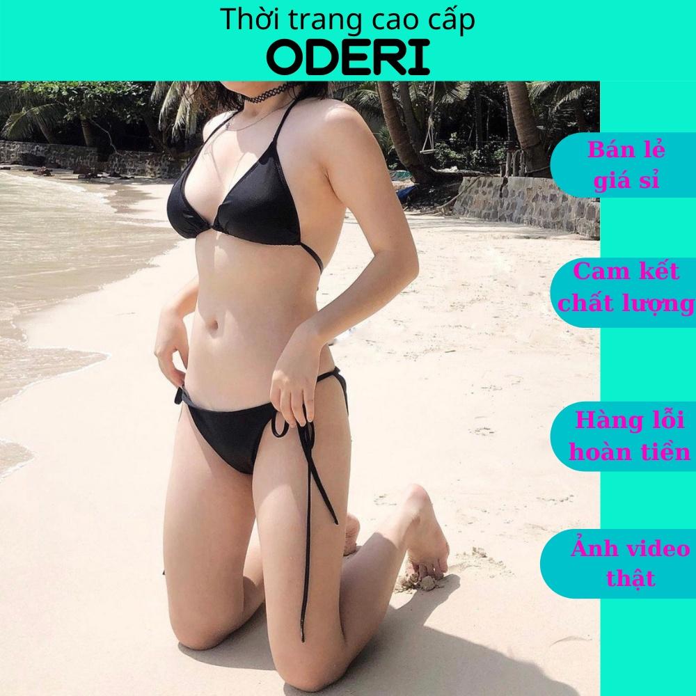 Bikini, Đồ Bơi Đi Biển Hai Mảnh Tam Giác Nhiều Màu Secxy ODERI HM-064