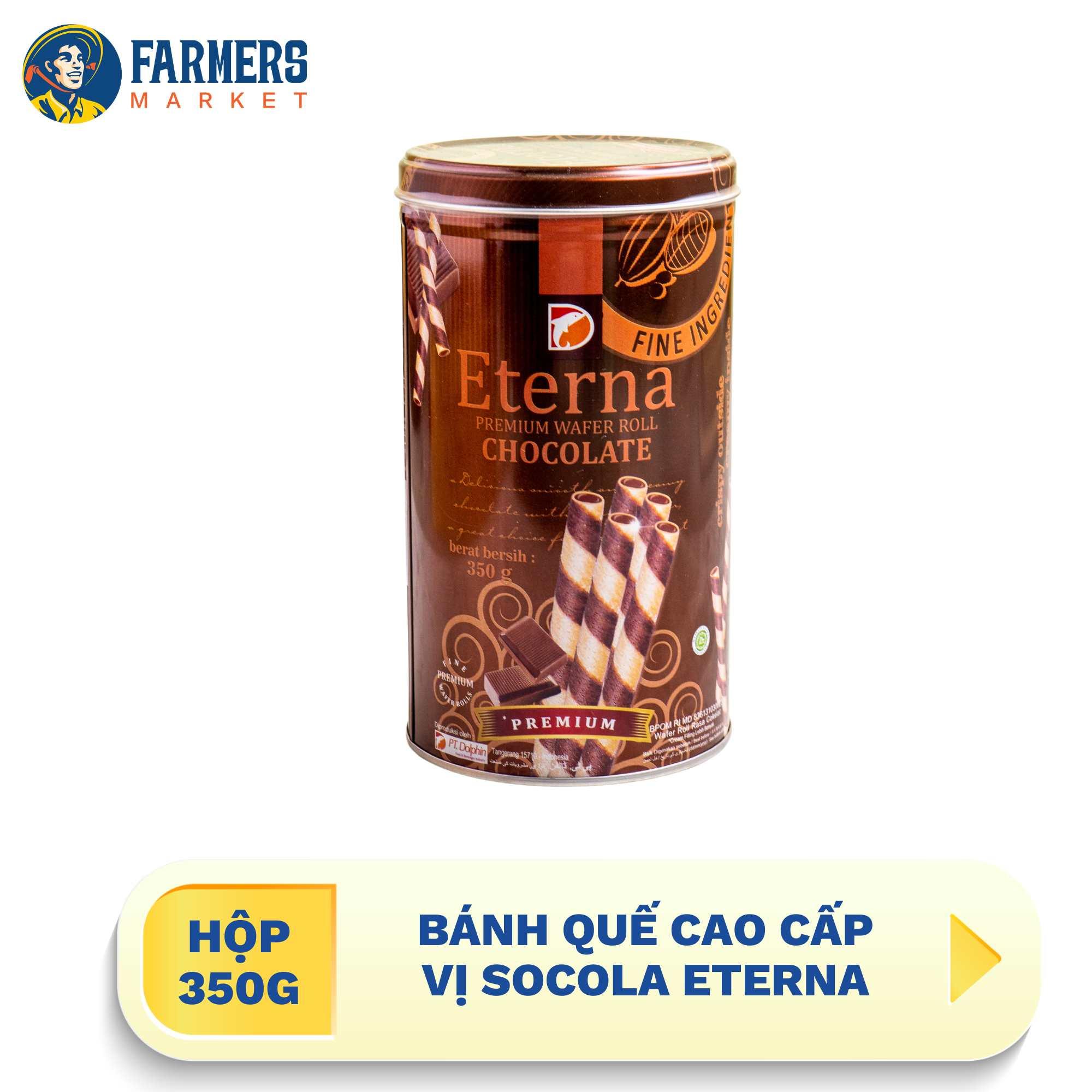 Bánh quế cao cấp vị socola Eterna 350 g