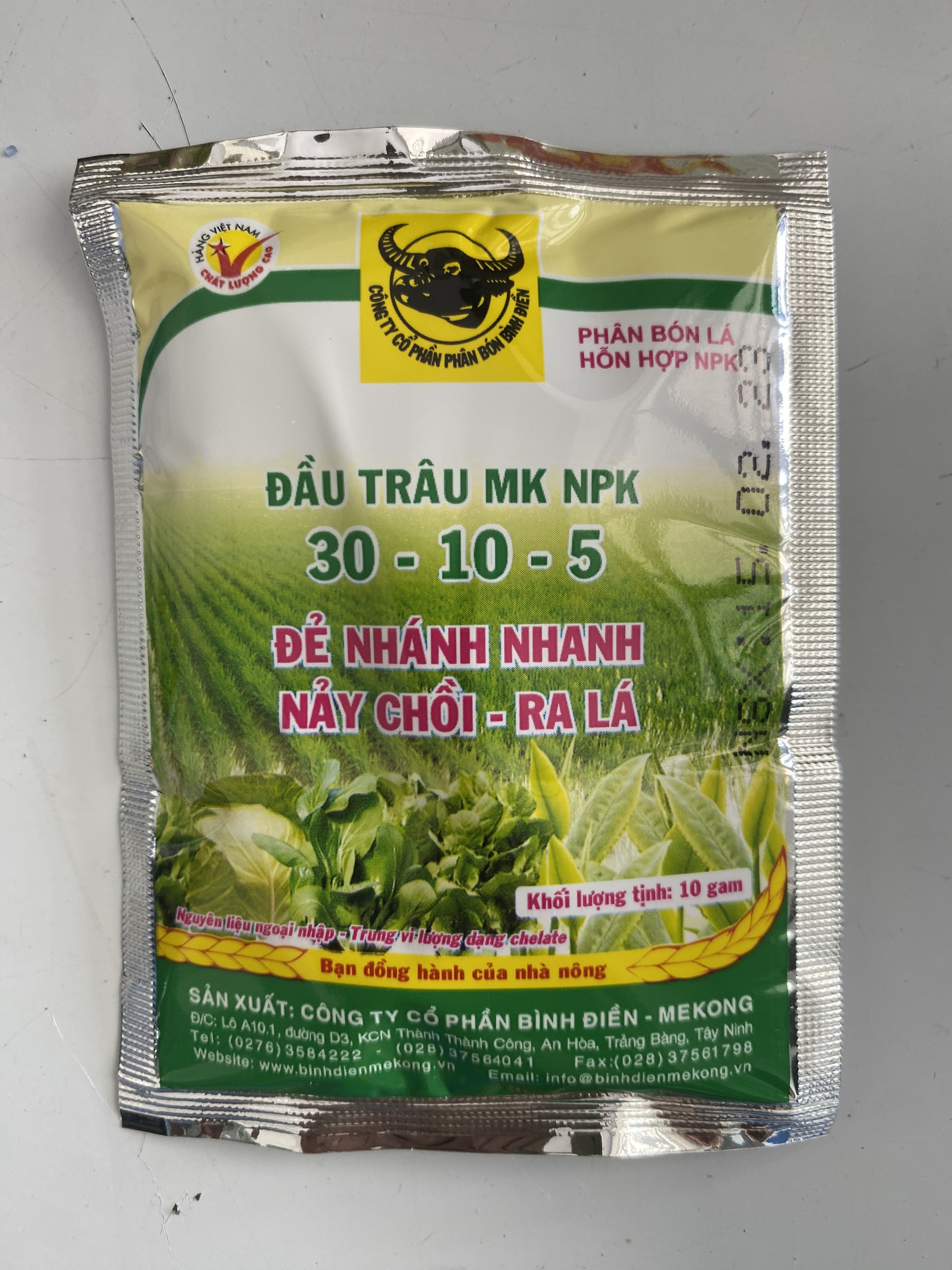 Phân Bón Lá Đầu Trâu MK 30-10-5 | PHÂN BÓN LÁ | PHÂN BÓN | Gói 10g - 30g