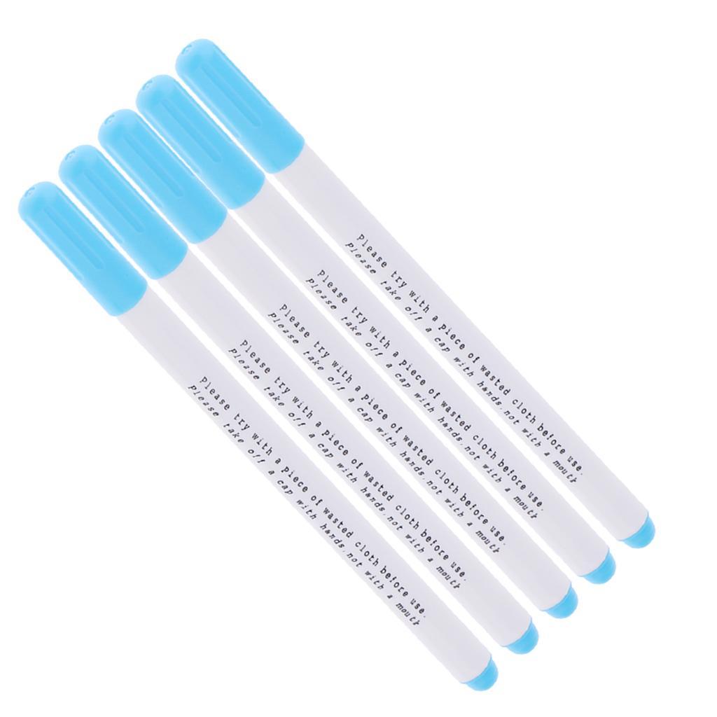 10pcs Water Erasable Soluble Pens Tailor Fabric Marker Pen Sewing Craft Blue