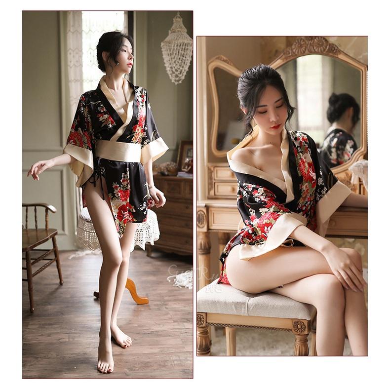 Sét Áo Choàng Ngủ Kimono Phong Cách Nhật Bản MS5060