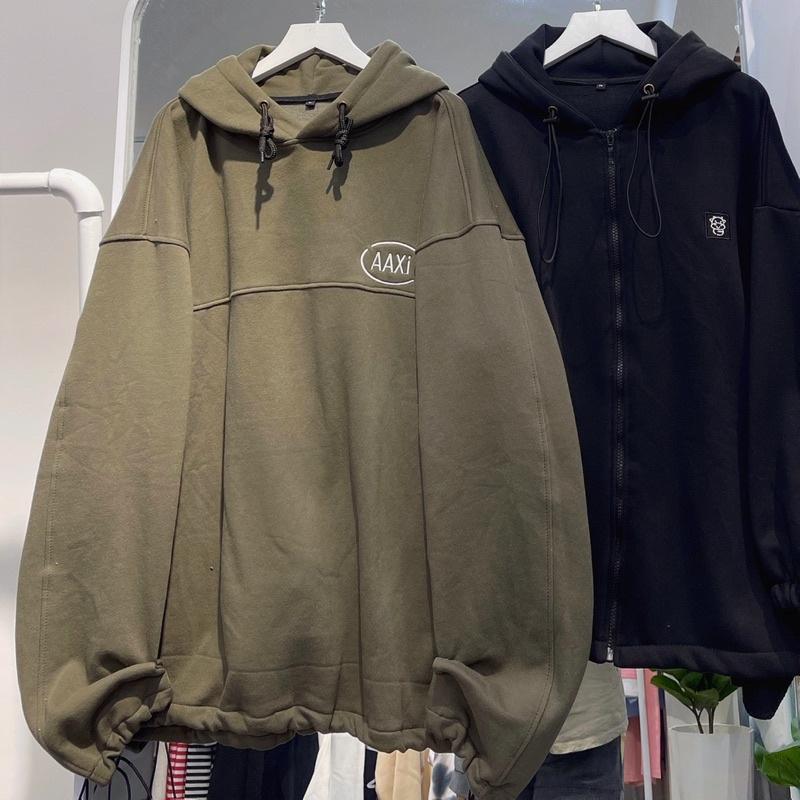 áo hoodie nỉ AAXI màu rêu unisex ảnh thật SSStore ( nam nữ mặc đều được