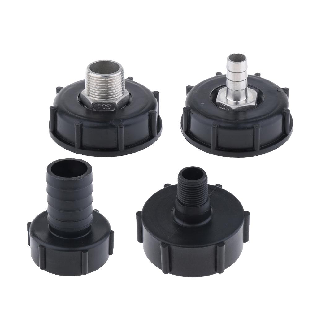 Heavy Duty, 1000L IBC Water Tank Garden Hose Valve Adapter Connector 2'' to 1/2''