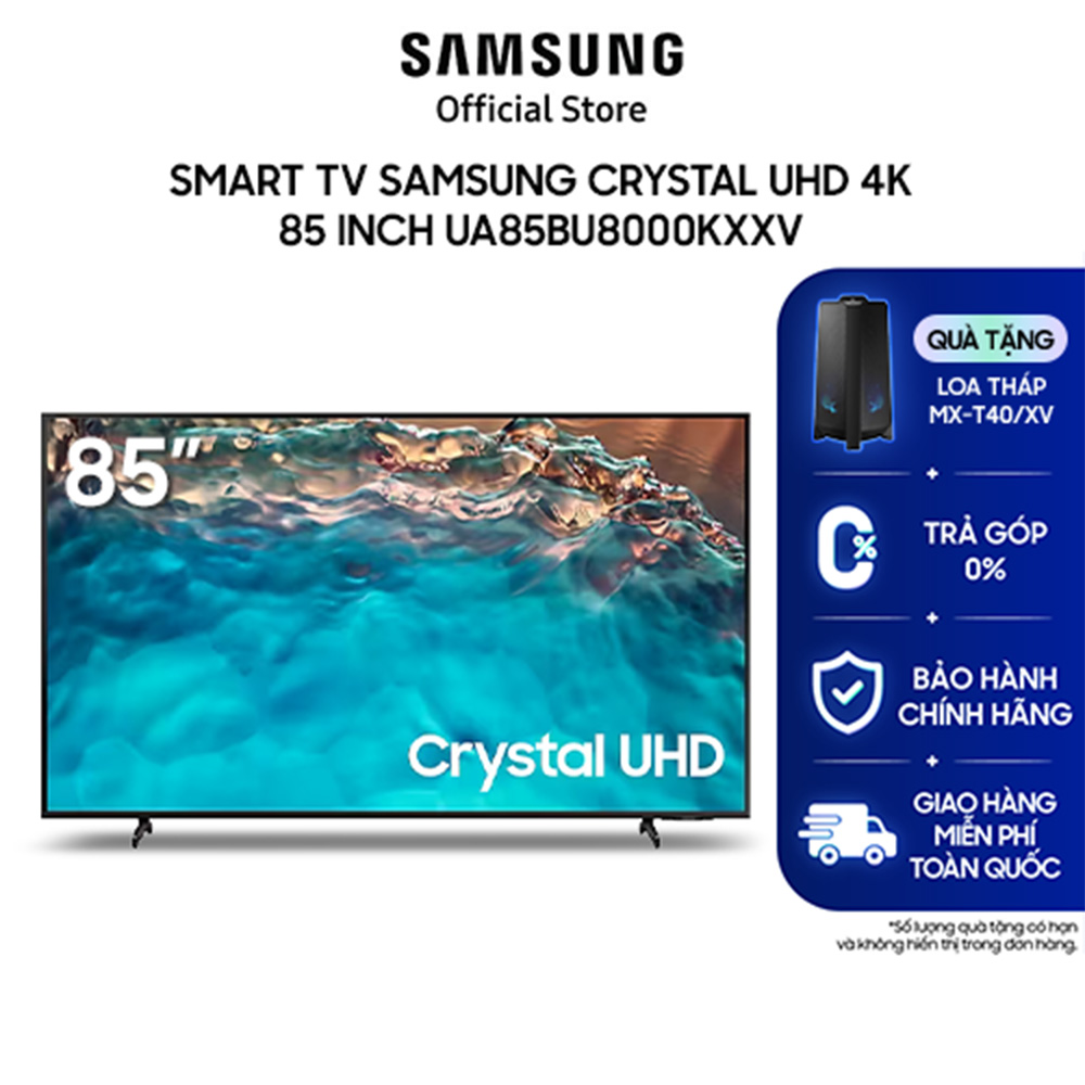 SAMSUNG TV Crystal UHD 4K BU8000 - Hàng chính hãng