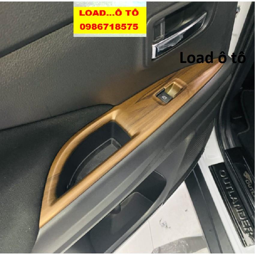 Ốp Nội Thất Vân Gỗ Xe Mitsubishi Outlander 2023-2018 Phanh Điện Tử Cao Cấp Nhất Thị Trường, Sẵn Keo Dán 3M