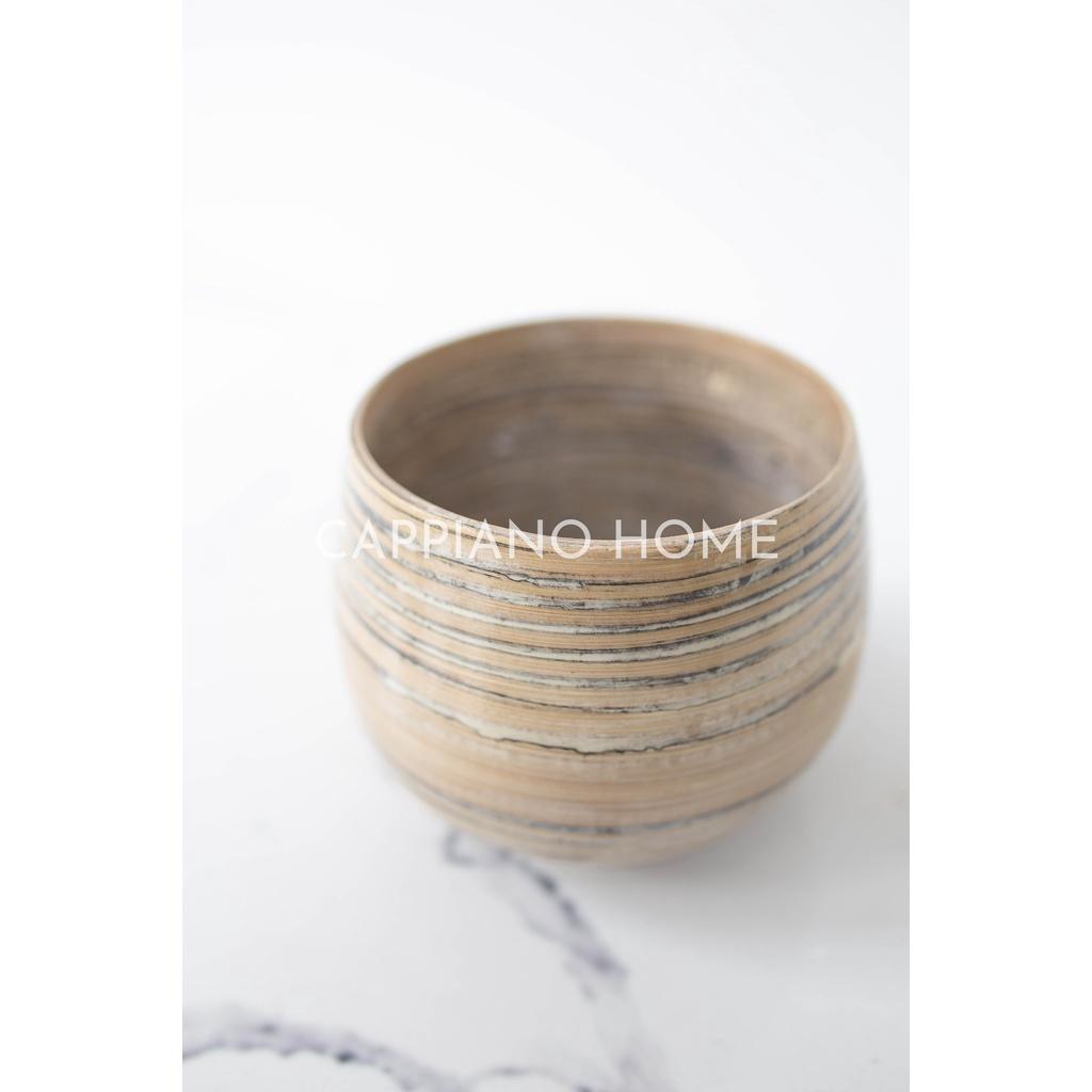 Chậu cây gỗ màu nhân tạo - chậu cây mini đựng cây, trồng hoa, chậu decor | Cappiano Home
