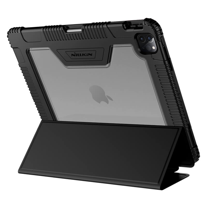 Bao da iPad Pro 11 2020 chống sốc hiệu Nillkin Bumber có ngăn đựng bút chống va đập, mặt lưng show Logo táo, cơ chế smartsleep - Hàng chính hãng