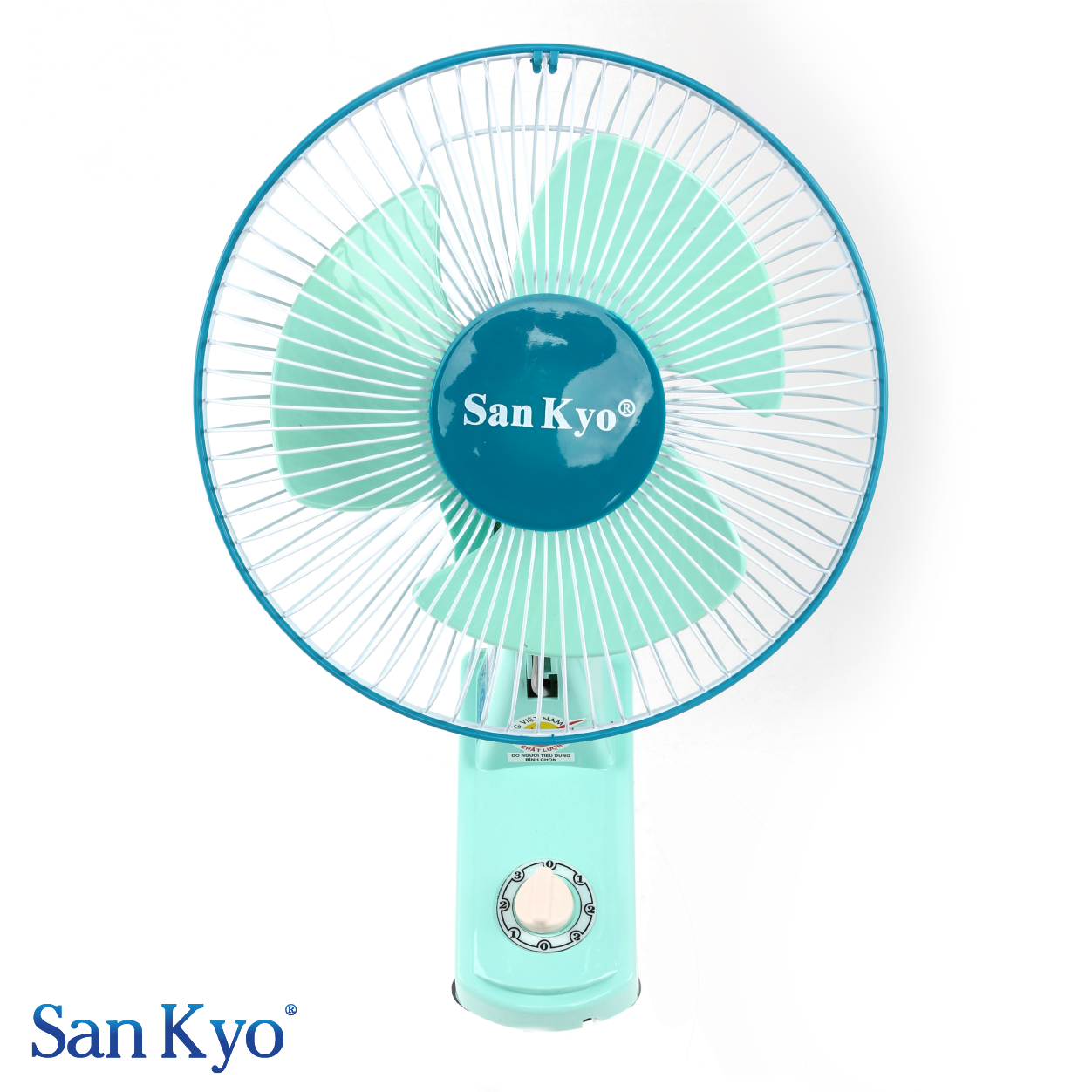 Quạt Treo Tường B2 Mini Sankyo Động Cơ Motor Dây Đồng Cỡ Nhỏ 9 Inch - Hàng Chính Hãng