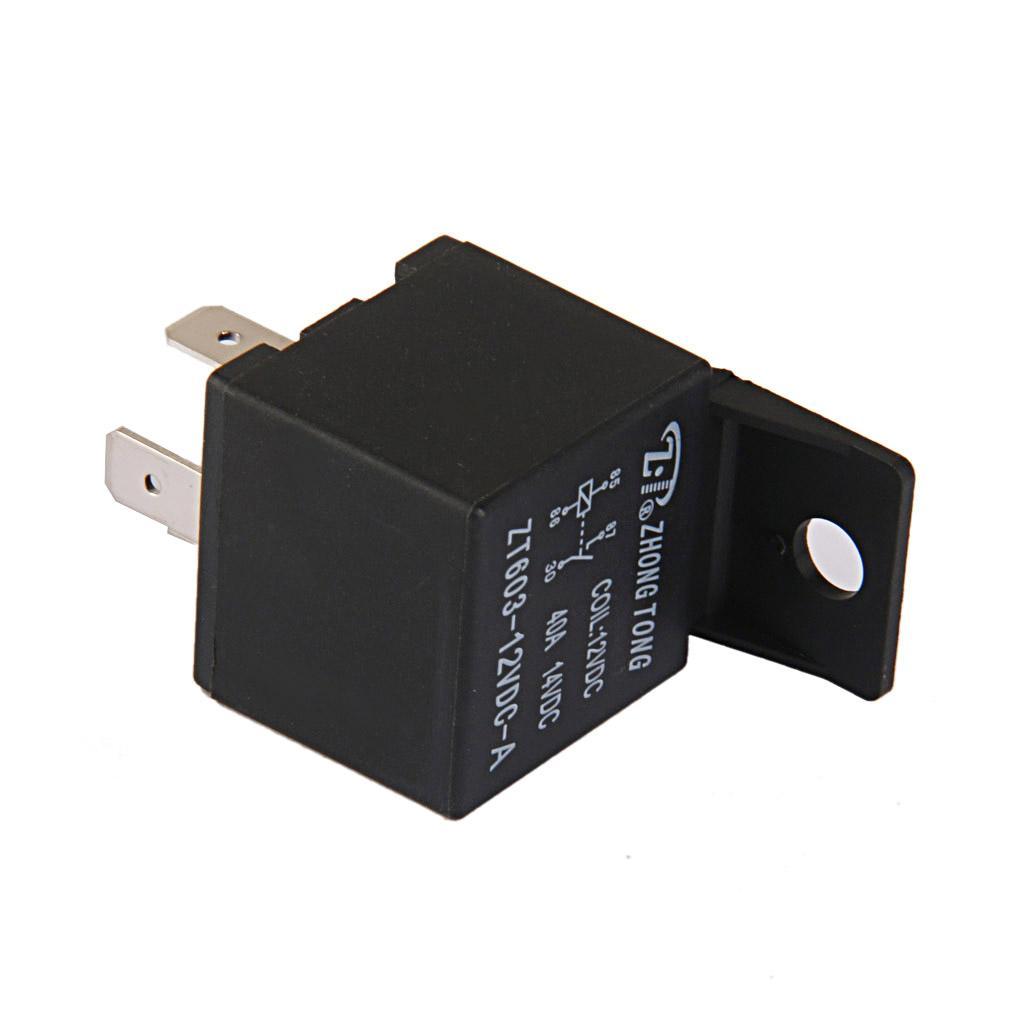 4pcs 12V 4 Pin 40A 40AMP Car Vehicle Relay Set Pump Light Universal
