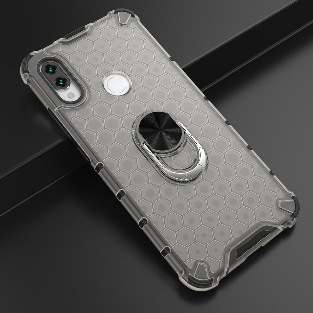 Ốp lưng cho Xiaomi Redmi Note 7 Pro 8 Pro Note 9S 9 Pro Max 10X 4G chống sốc họa tiết tổ ong kèm nhẫn iring