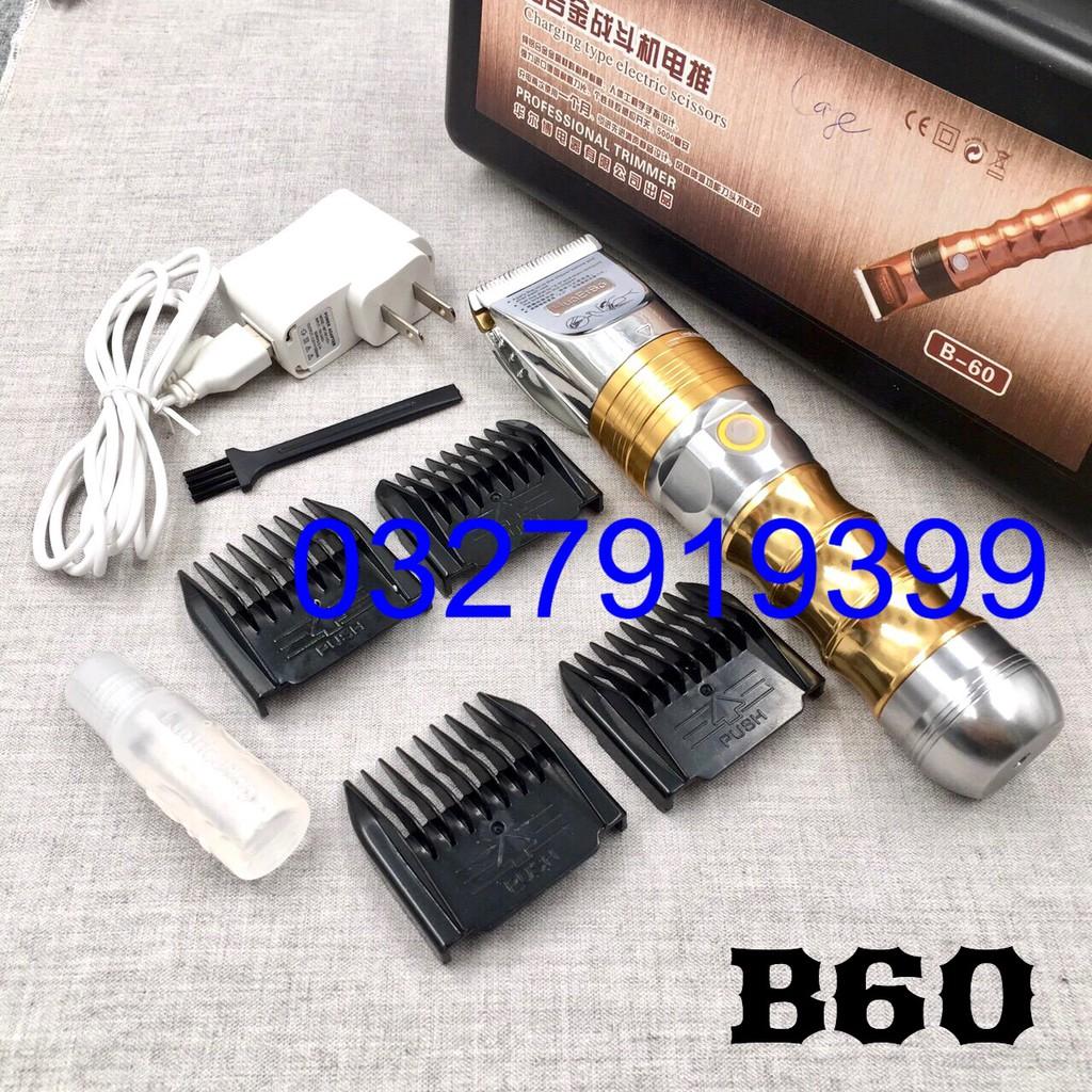 Tông đơ cắt tóc cao cấp HUAERBO B60 - pin trâu 10h