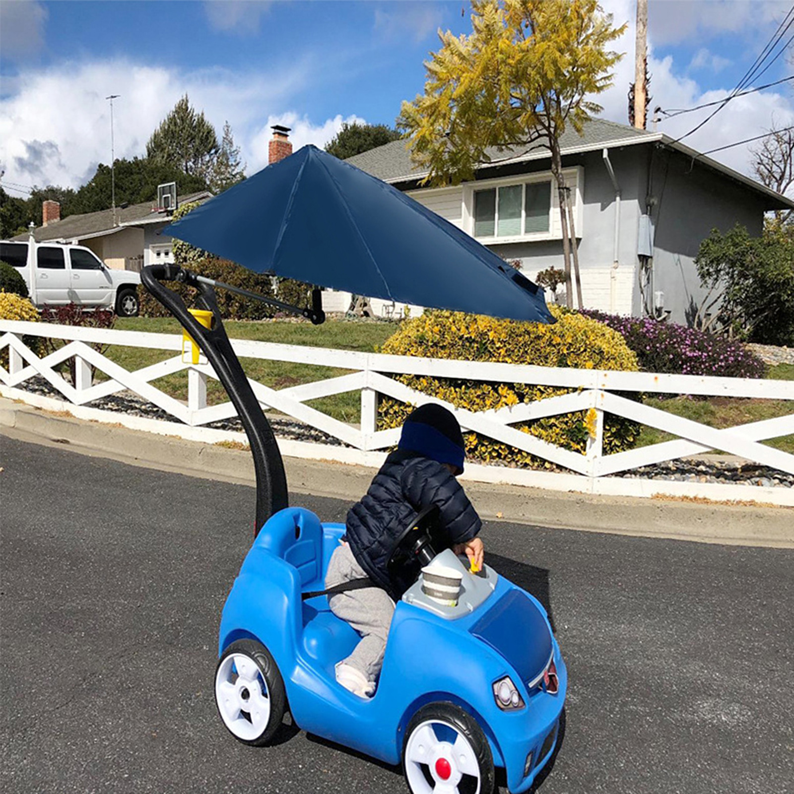 Dù Che Nắng Bãi Biển Có Thể Gập Lại Gắn Trên Xe Đạp Xe Đẩy