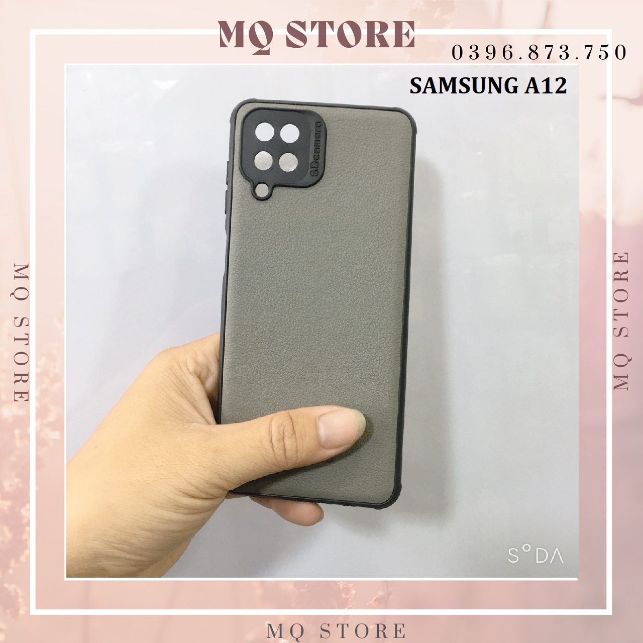 Ốp lưng dẻo da thể thao, bảo vệ camera dành cho Samsung A12