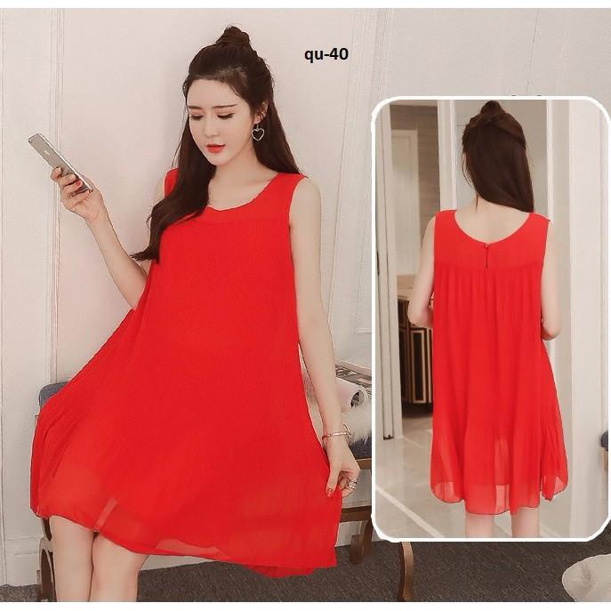 DRESS57QU ĐẦM VOAN SUÔNG CAO CẤP