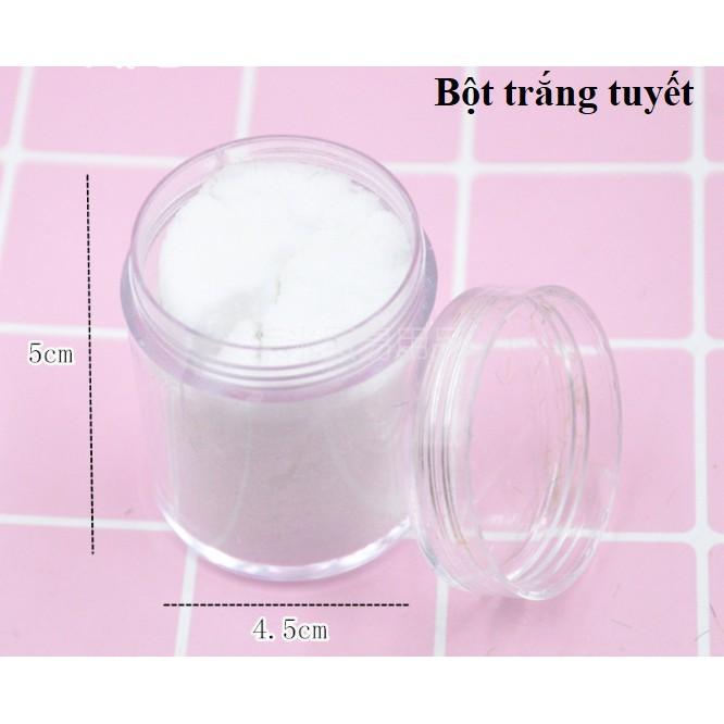 Bột sợi nhựa màu lọ 10gram mô phỏng tuyết trắng, màu cỏ cây xanh trang trí tiểu cảnh, sa bàn, DIY