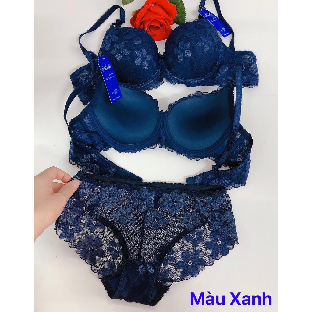 Set bộ đồ lót ren hoa mai, bo do lot ren