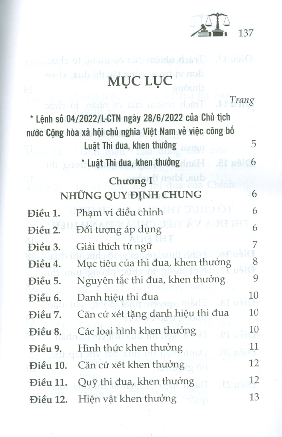 Luật Thi Đua, Khen Thưởng Năm 2022