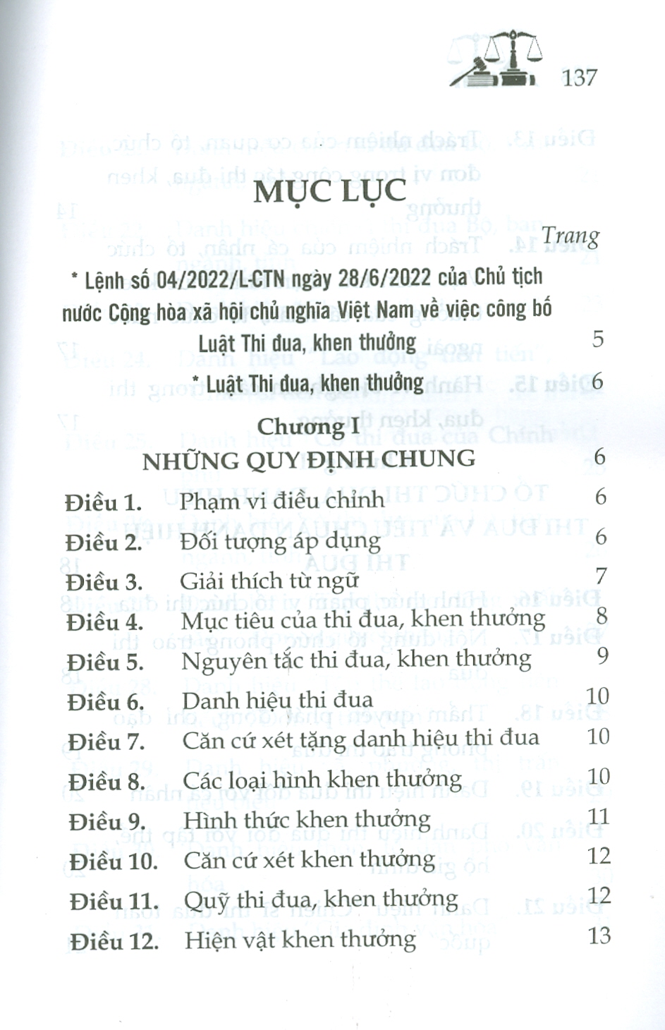 Luật Thi Đua, Khen Thưởng Năm 2022