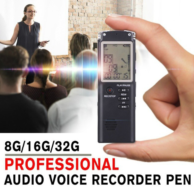 ROGTZ  - Máy Ghi Âm Chuyên Nghiệp T60 Dung lượng 8GB Ghi Âm Chất Lượng Cao Dễ Sử Dụng Ghi âm lặp lại Tự động lưu file Loa ngoài Thời gian ghi âm 720 phút Kết nối dễ dàng USB 2.0 Sinh viên Nhà báo Nhân viên văn phòng Họp hành Phỏng vấn - Hàng Chính Hãng