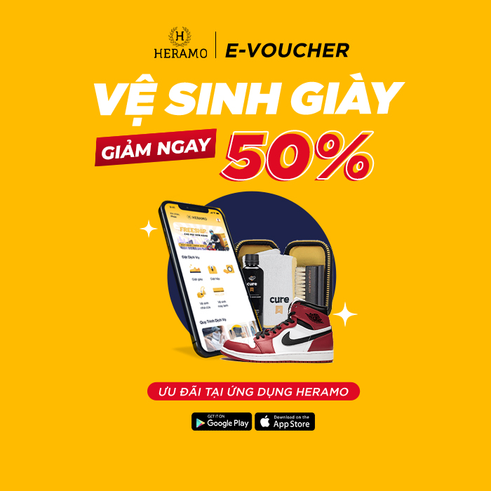 Hình ảnh HCM [E-Voucher] Giảm 50% Dịch vụ Vệ Sinh Giặt Sneaker, Giày Thể Thao - giao nhận tận nơi tại ứng dụng HERAMO