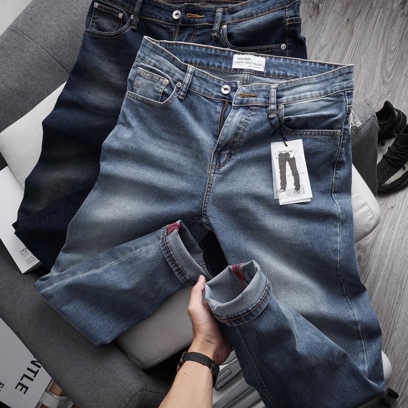 Quần jean nam cao cấp VNXK dáng ôm jean co giãn chất xịn