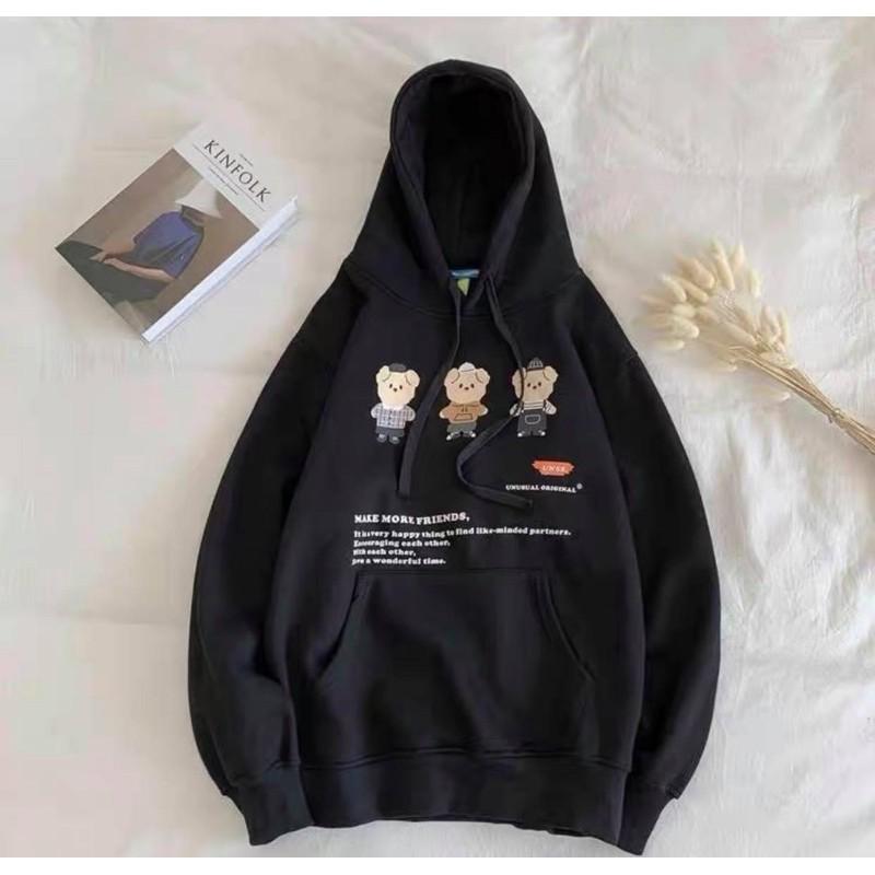 Áo HOODIE nỉ lót bông in hình cực xịn Form rộng Unisex NAM/Nữ cực chất