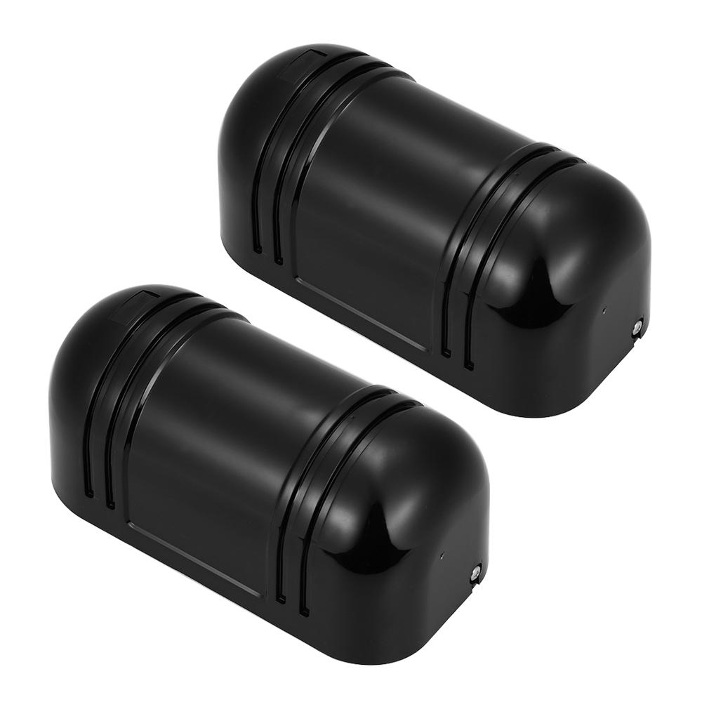 Wired Dual Beam Photoelectric Infrared Sensor Barrier Detector 100M Alarm Tamper Alarm Output for Park Courtyard Gate Door Window Burglar Alarm System